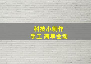 科技小制作 手工 简单会动